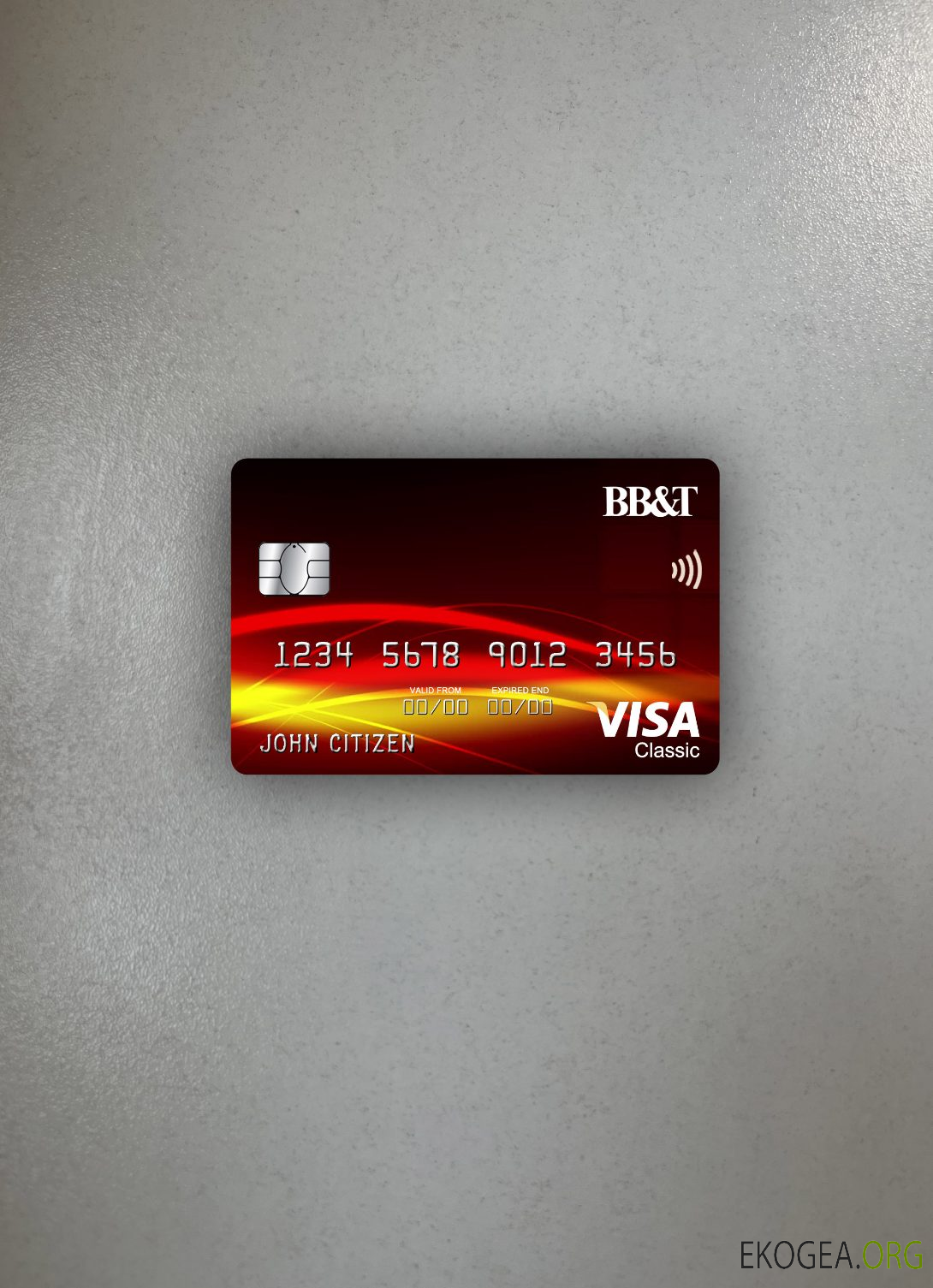 USA BB&T Corp. banque visa carte classique photolook recto